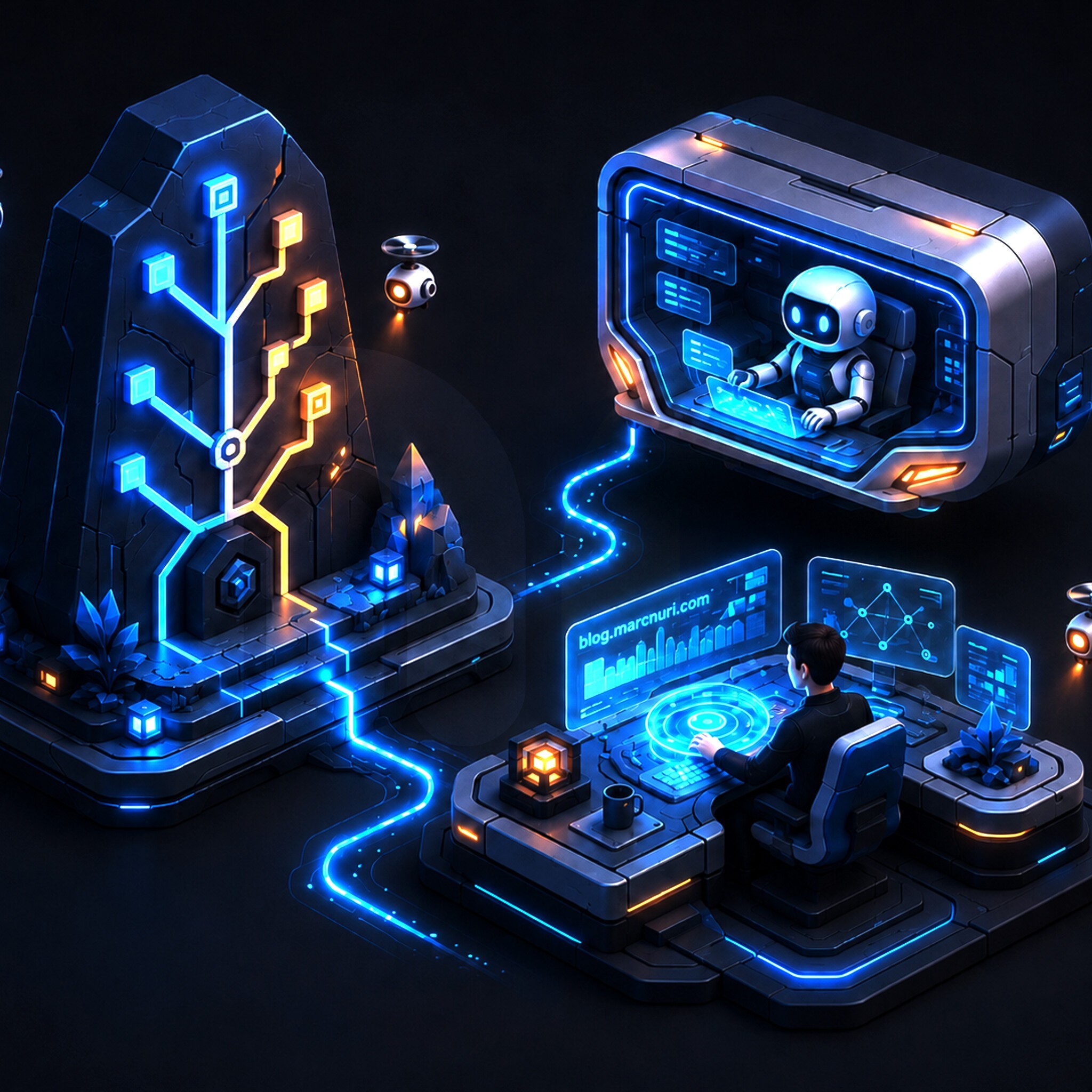 A thumbnail for the blog article 'Project, Agent, Person: The Missing Axis of AI Coding Tools'